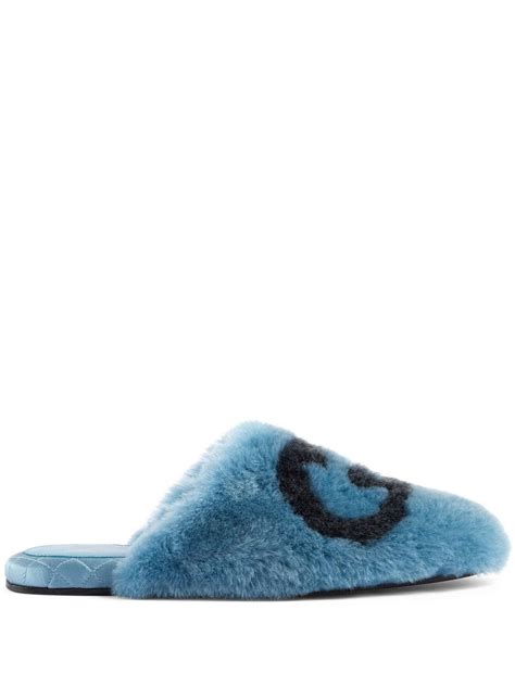 slippers gucci donna|gucci fluffy slippers.